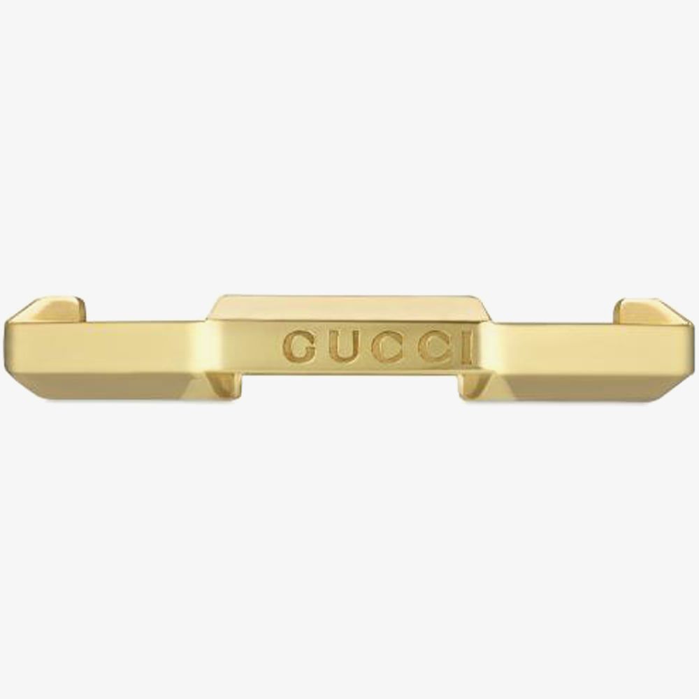 Gucci YBC662194001 18ct Yellow Gold Link to Love Mirrored Ring 
